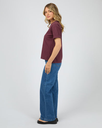 AAE.Washed Tee - Wine