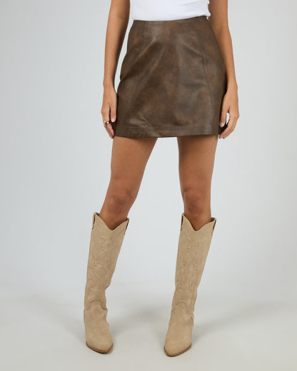 Alba PU Skirt