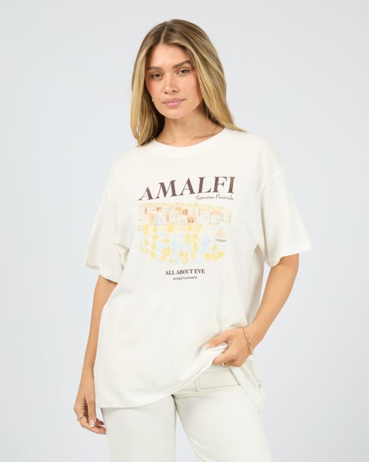 Amalfi Relaxed Tee - Vintage White