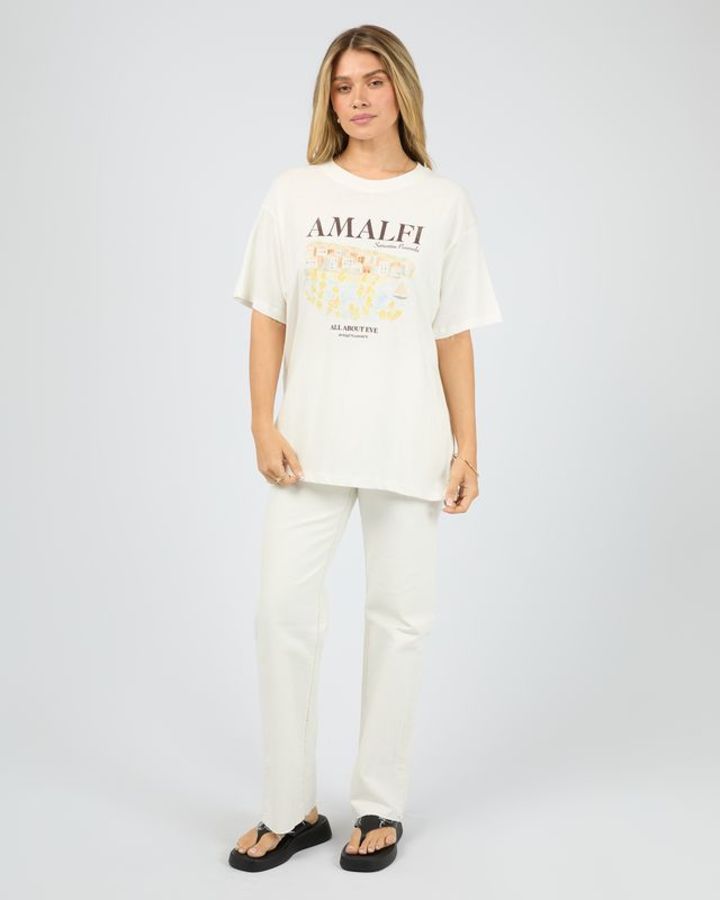 Amalfi Relaxed Tee - Vintage White