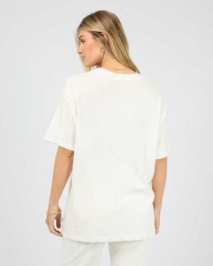 Amalfi Relaxed Tee - Vintage White