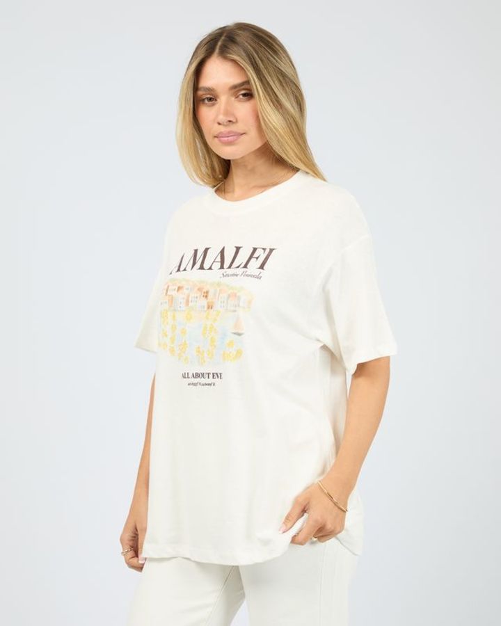 Amalfi Relaxed Tee - Vintage White