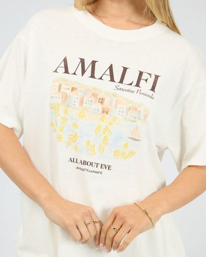 Amalfi Relaxed Tee - Vintage White