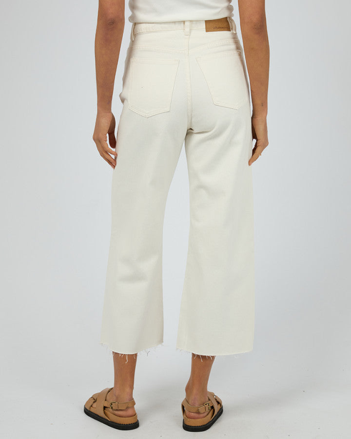 Charlie High Rise Wide Leg Jean - Vintage White