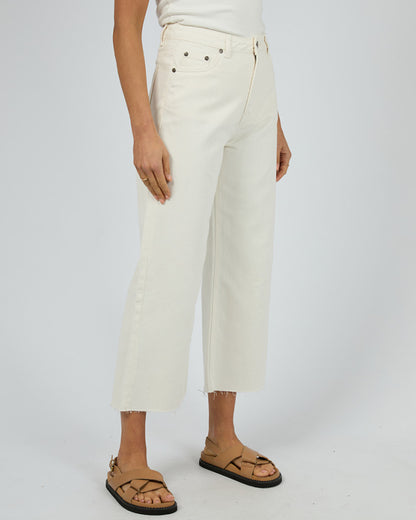 Charlie High Rise Wide Leg Jean - Vintage White
