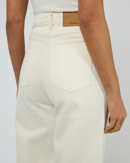 Charlie High Rise Wide Leg Jean - Vintage White