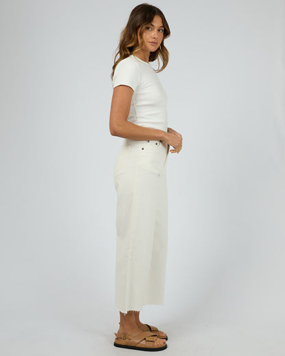 Charlie High Rise Wide Leg Jean - Vintage White