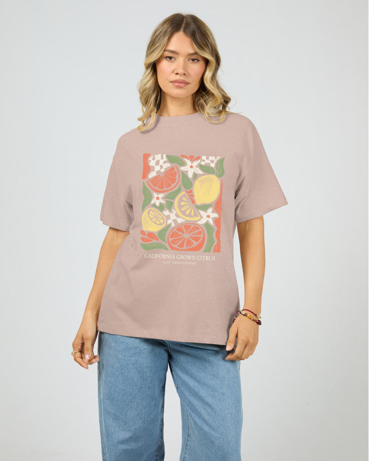 Citrus Relaxed Tee - Tan