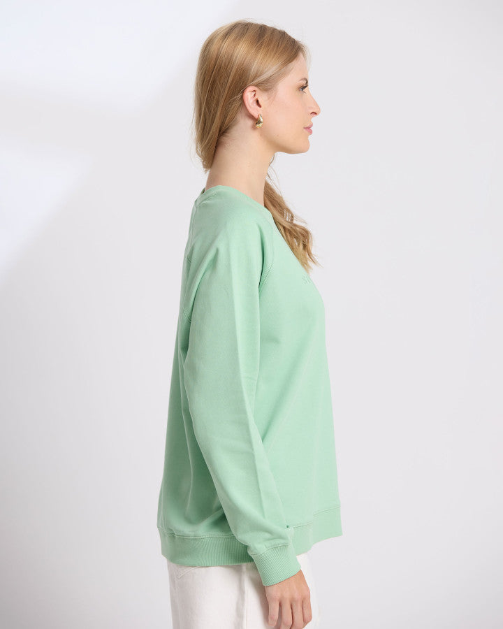 Classic Embroidered Sweat - Green