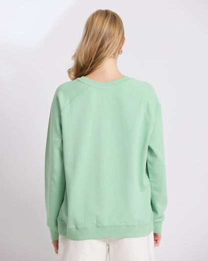 Classic Embroidered Sweat - Green