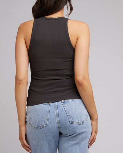 Eve Rib Baby Tank - Washed Black