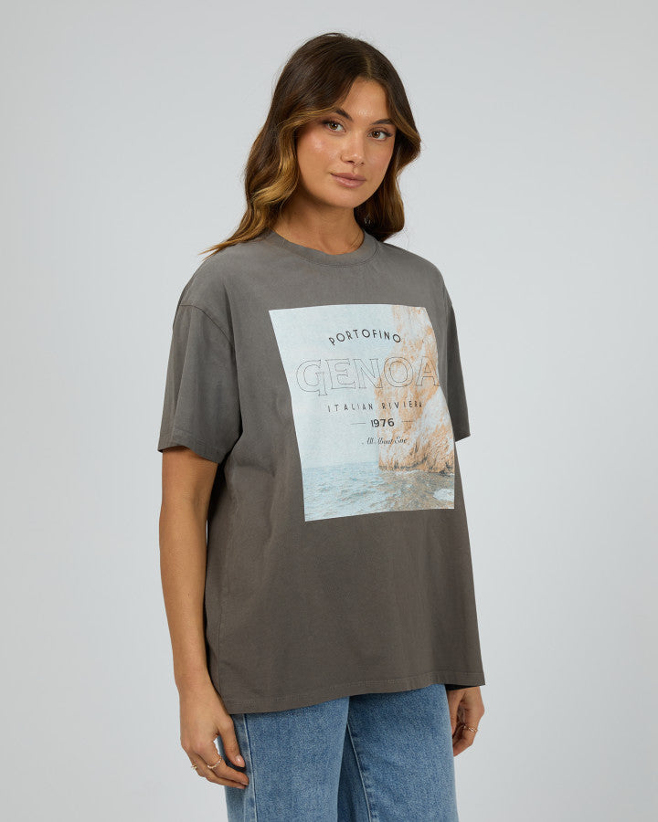 Genoa O/S Tee - Charcoal