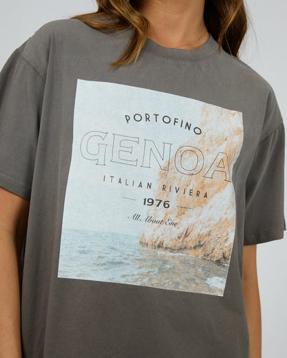 Genoa O/S Tee - Charcoal