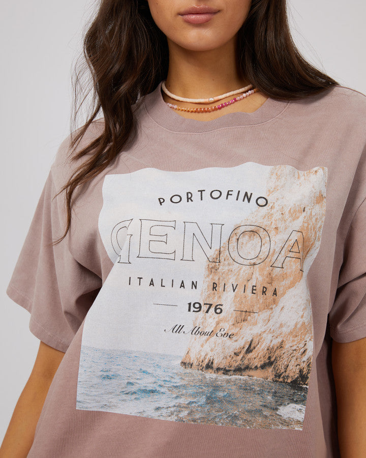 Genoa O/S Tee - Fawn