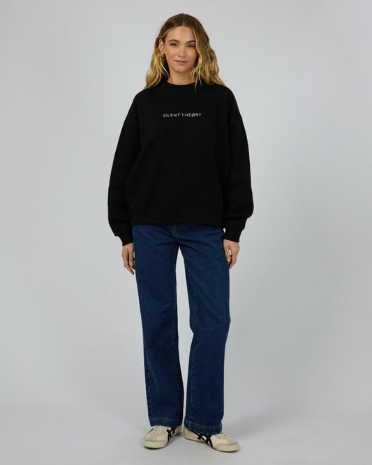 Logo Crew Sweater - Black