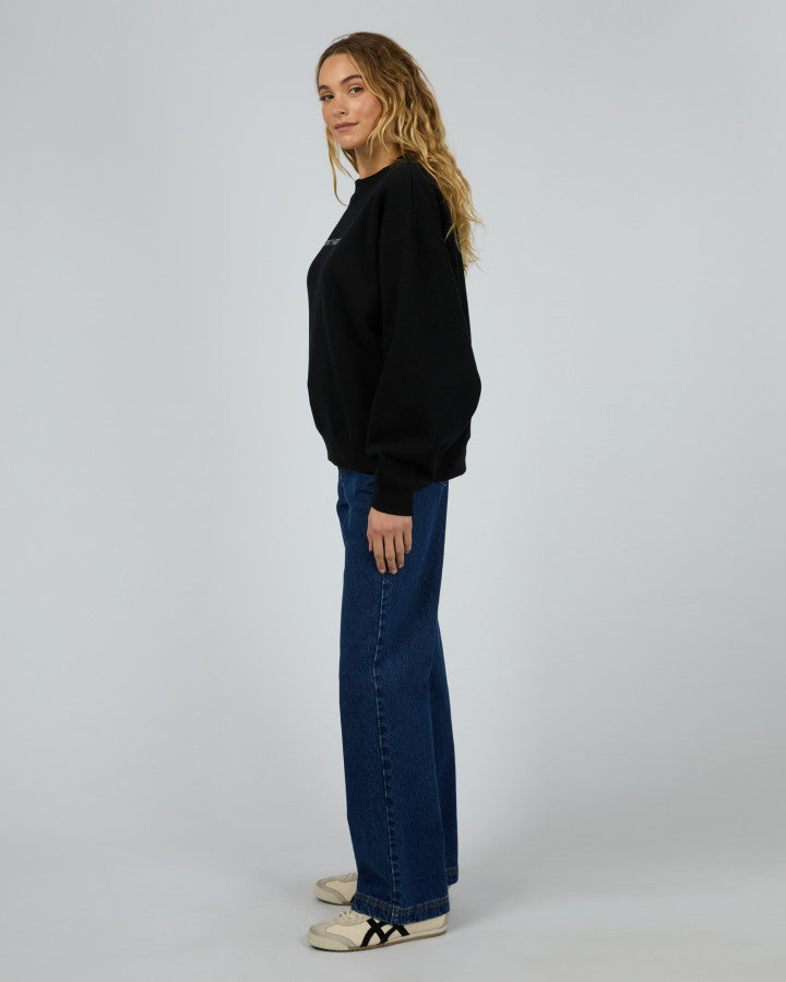 Logo Crew Sweater - Black