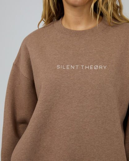 Logo Crew Sweater - Brown