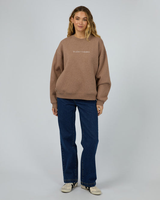 Logo Crew Sweater - Brown