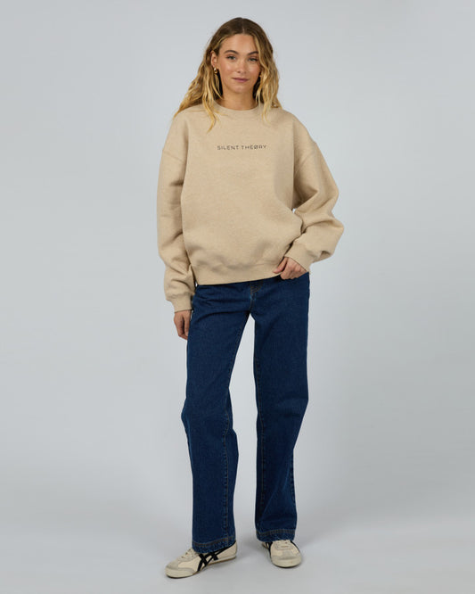 Logo Crew Sweater - Oat Marle