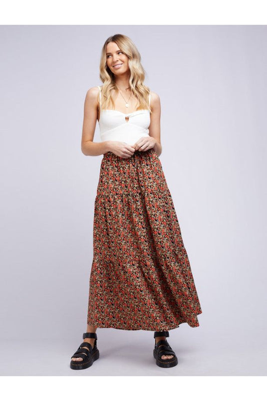 Mystic Floral Maxi Skirt