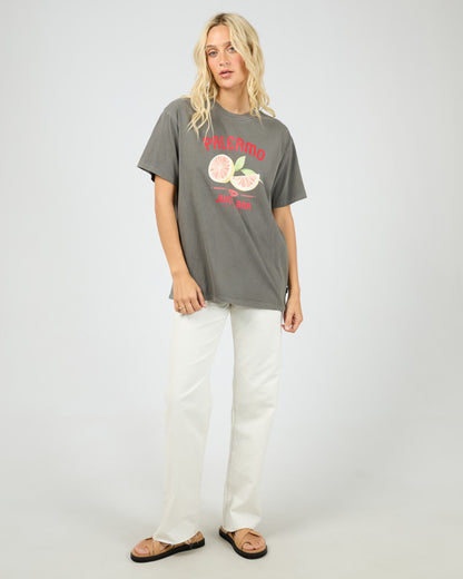 Palermo Relaxed Tee - Charcoal