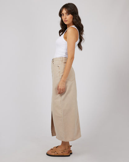 Pia Maxi Skirt - Beige