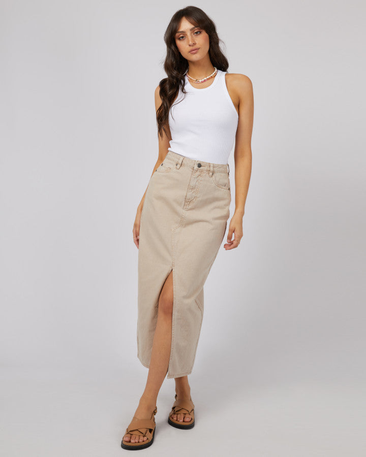 Pia Maxi Skirt - Beige