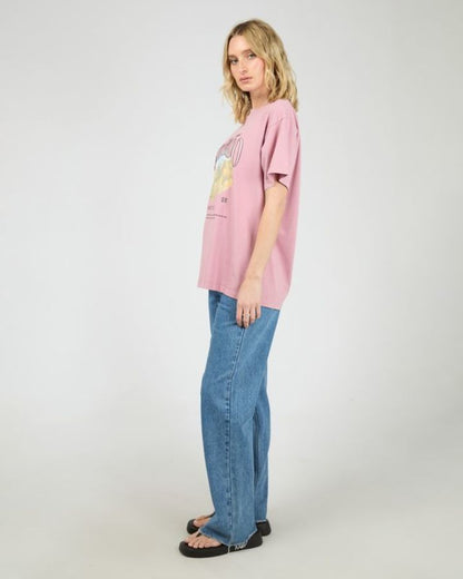 Rocky Mountain Relaxed Tee - Quartz Pink