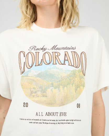 Rocky Mountain Relaxed Tee - Vintage White