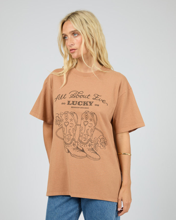Rodeo Relaxed Tee - Tan