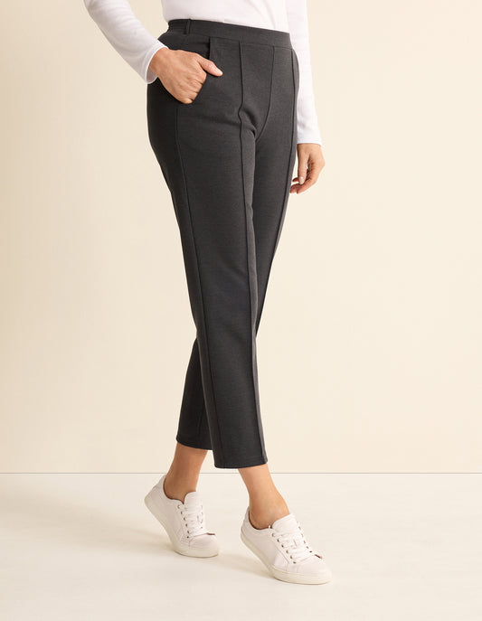 Rome Short Length Pant - Jet Marle