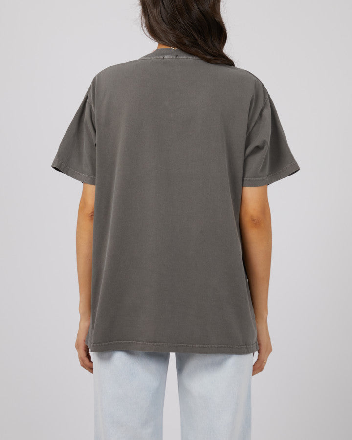 Sky Dance Oversized Tee - Charcoal