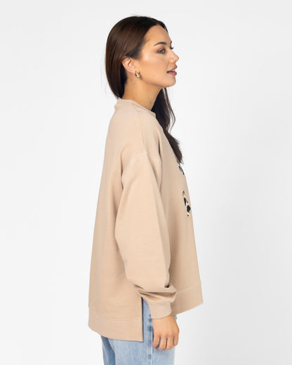 Stella + Gemma Sunday Sweater - Concrete Leopard