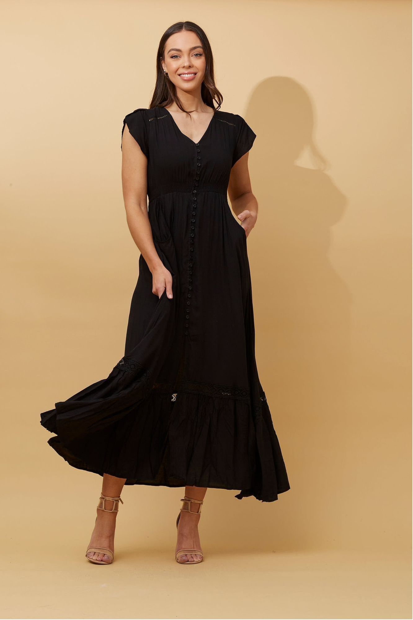 Jaclyn Maxi Dress - Black