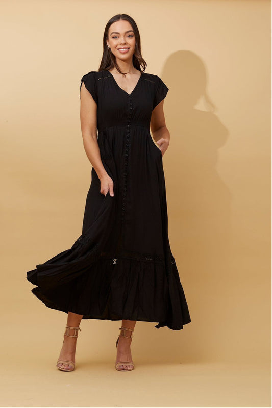 Jaclyn Maxi Dress - Black