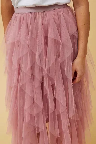 CC Tulle Skirt-Rosewater