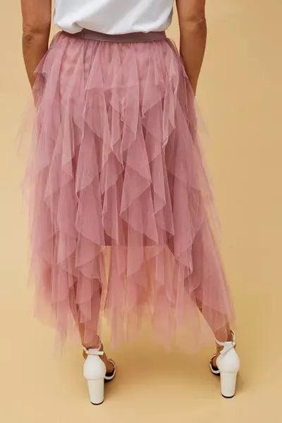 CC Tulle Skirt-Rosewater